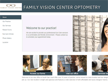 Tablet Screenshot of familyvisioncentersj.com